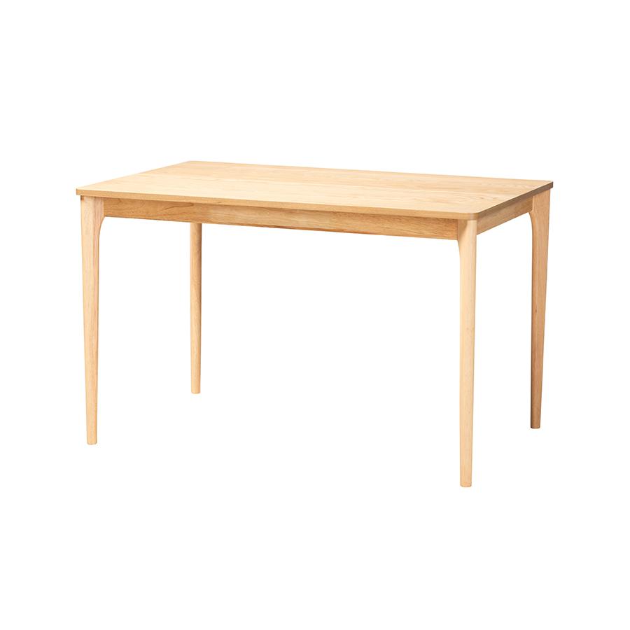 Baxton Studio Sherwin Mid-Century Modern Natural Oak Finished Wood Dining Table. Picture 1