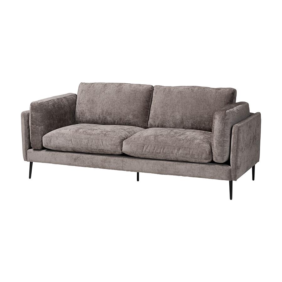 Holton Modern Grey Fabric Sofa. Picture 1