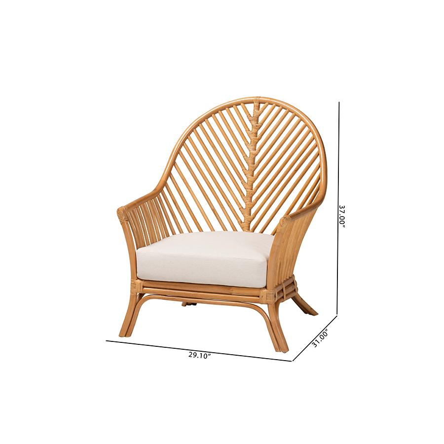 Lisabon Bohemian Light Honey Rattan Arm Chair. Picture 10