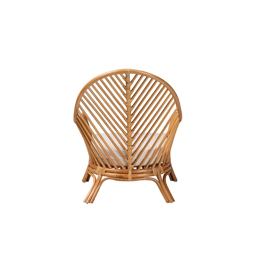 Lisabon Bohemian Light Honey Rattan Arm Chair. Picture 4