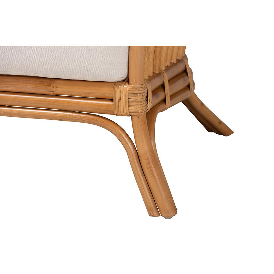 Lisabon Bohemian Light Honey Rattan Arm Chair. Picture 6