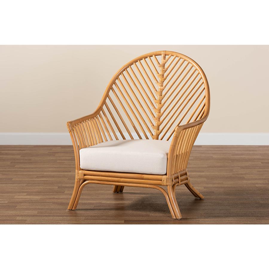 Lisabon Bohemian Light Honey Rattan Arm Chair. Picture 9