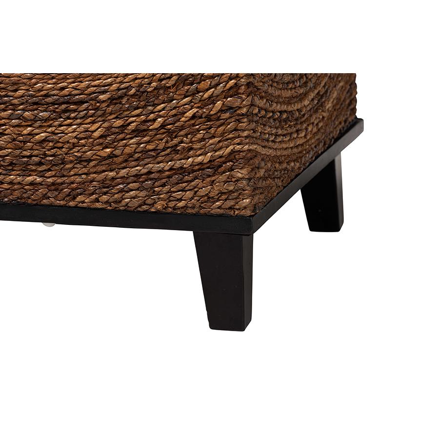 Verino Bohemian Natural Seagrass End Table. Picture 4