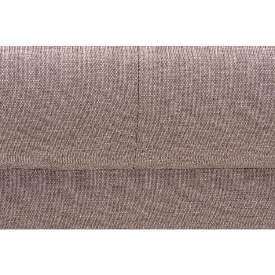 Claire Contemporary Clay Fabric Upholstered Convertible Sleeper Sofa. Picture 5