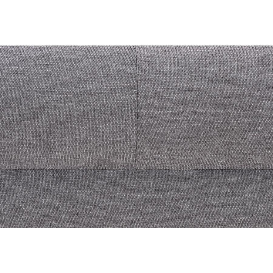 Claire Contemporary Slate Fabric Upholstered Convertible Sleeper Sofa. Picture 5
