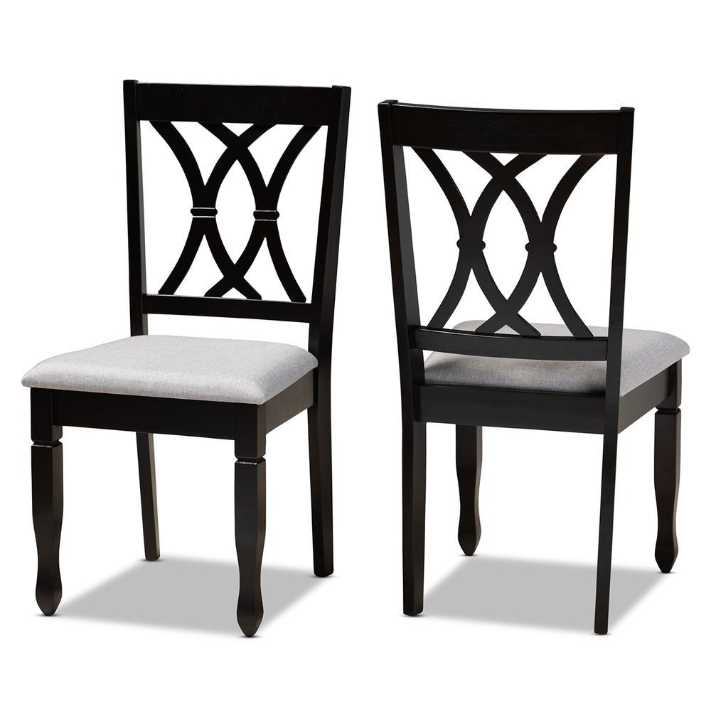 Espresso Brown Finished Wood 2-Piece Dining Chair Set Set. Picture 9