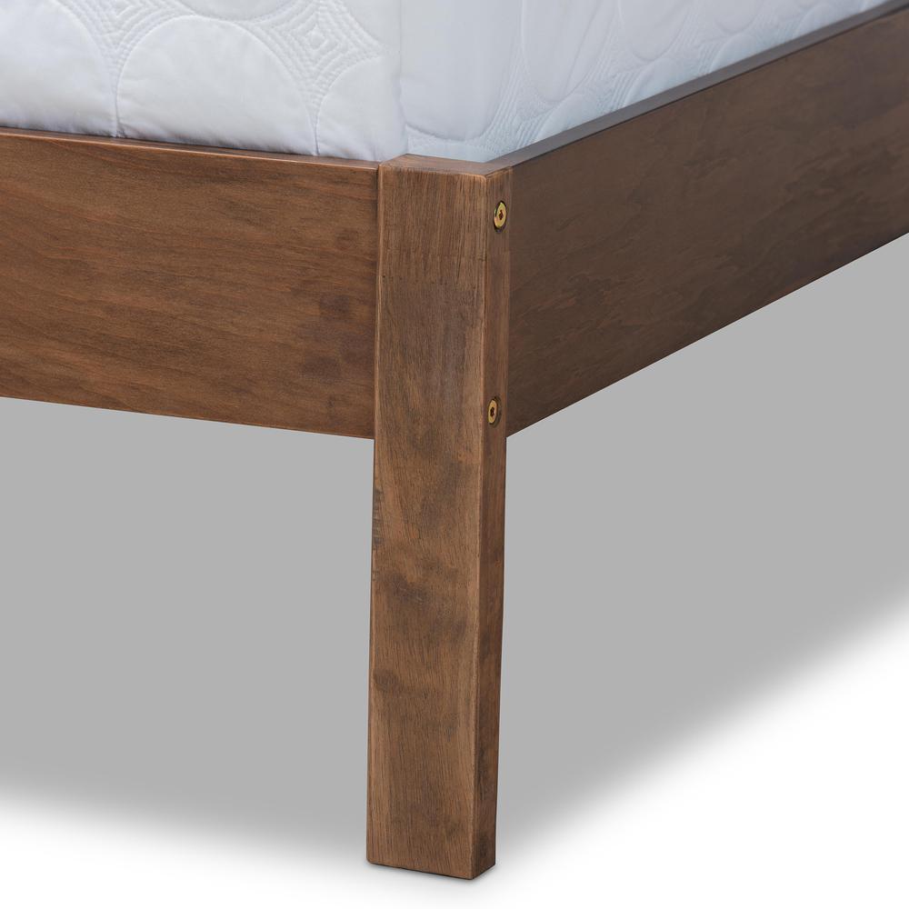 Anthony Modern and Contemporary Walnut Brown Finished Wood Full Size Panel Bed. Picture 15
