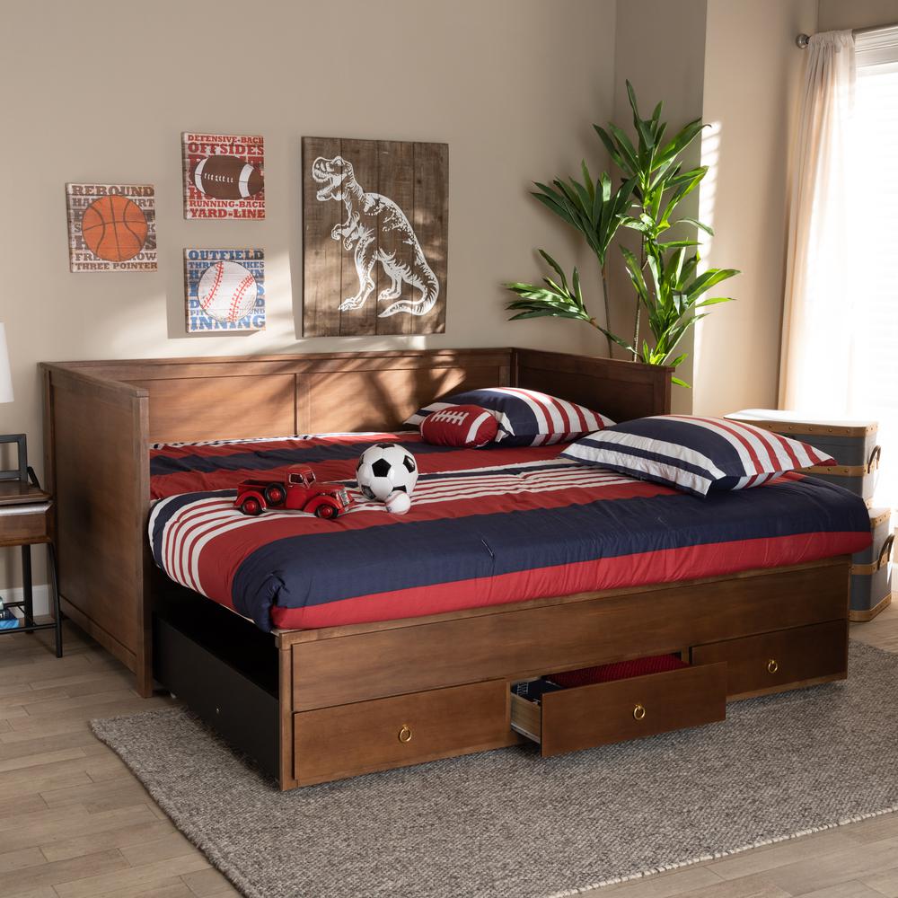 Wood Expandable Twin Size to King Size Daybed with Storage Drawers. Picture 22