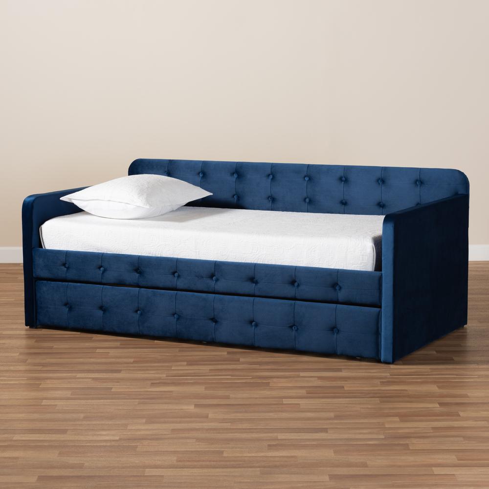 Button Tufted Twin Size Daybed with Trundle. Picture 19