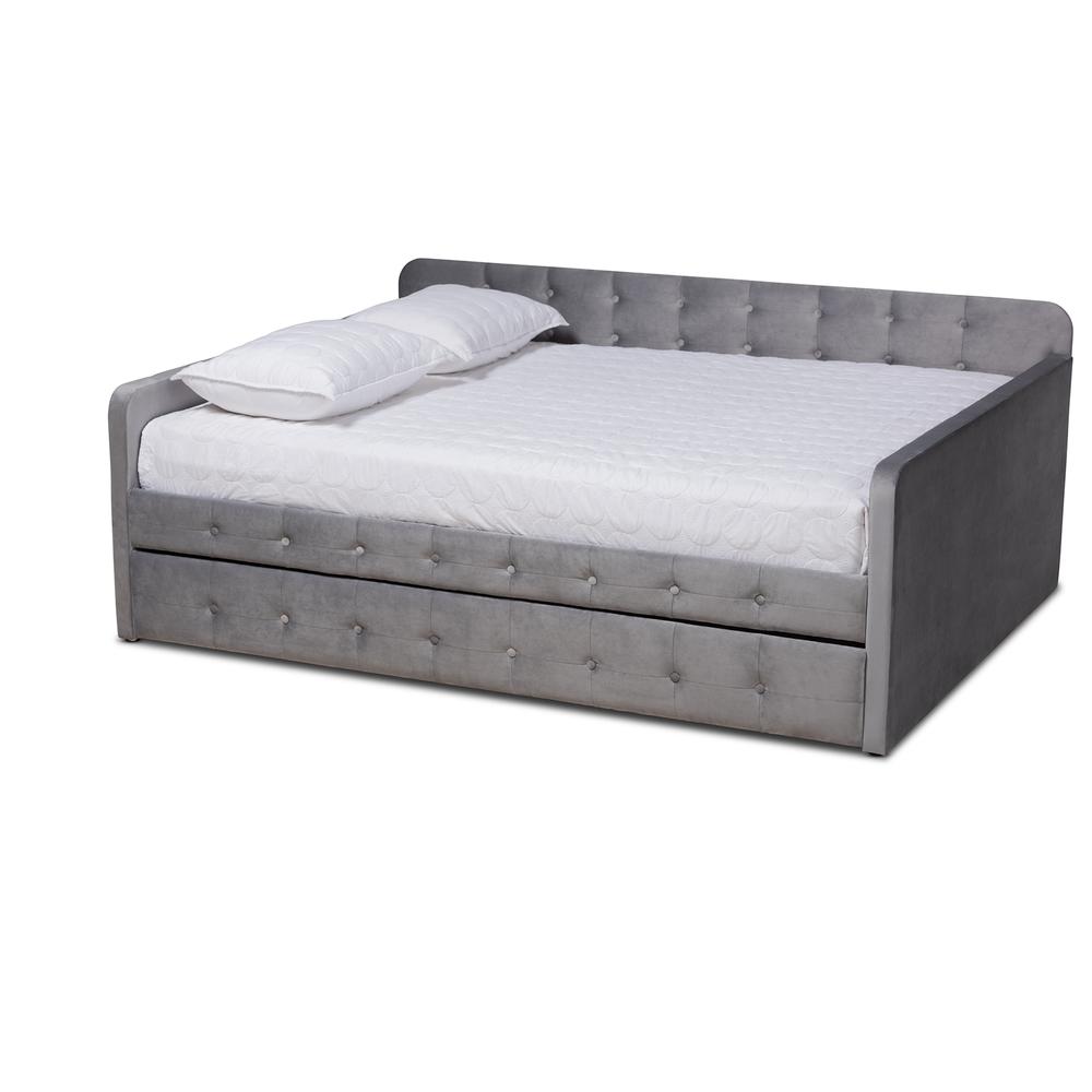 Button Tufted Full Size Daybed with Trundle. Picture 12