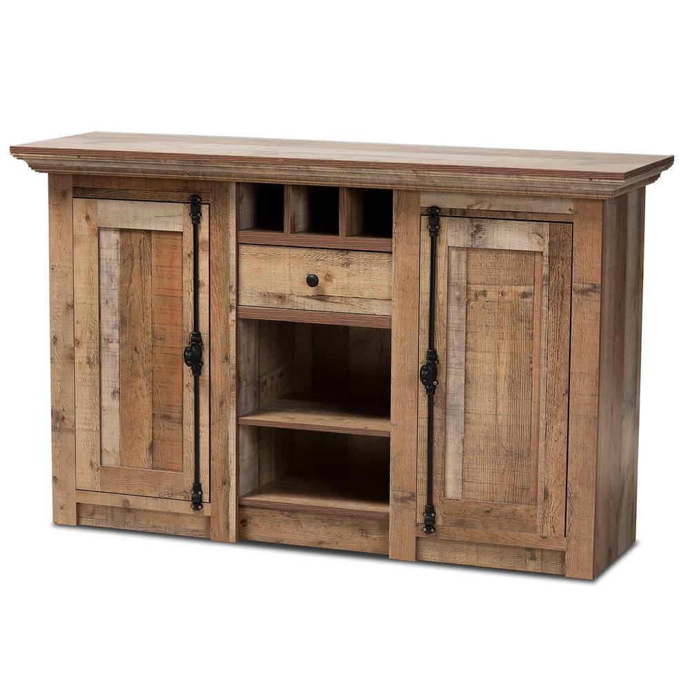 Farmhouse Rustic Finished Wood 2-Door Dining Room Sideboard Buffet. Picture 10
