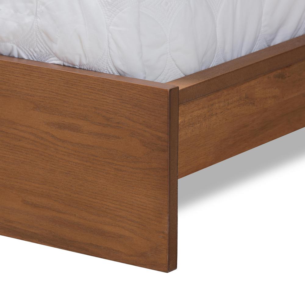 Finished Wood Queen Size Platform Storage Bed with Built-In Nightstands. Picture 17