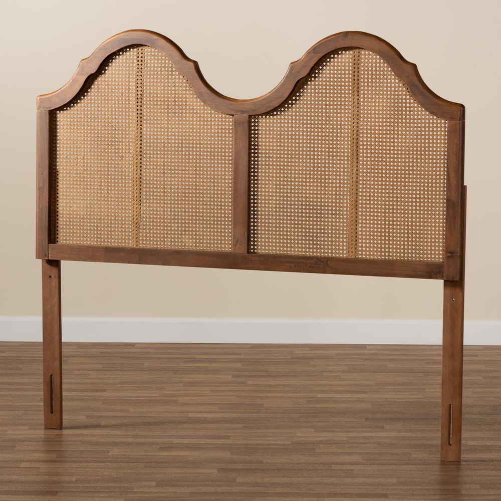 Synthetic Rattan Full Size Arched Headboard. Picture 12