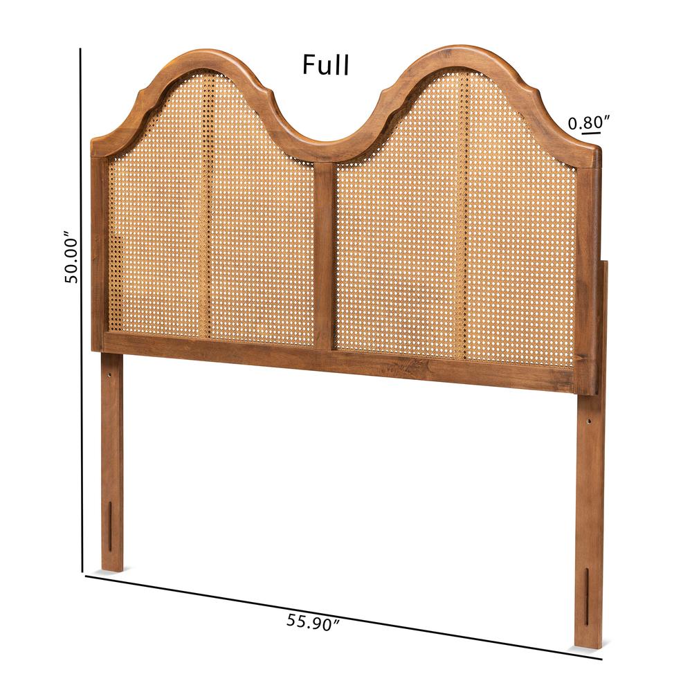 Synthetic Rattan Full Size Arched Headboard. Picture 13