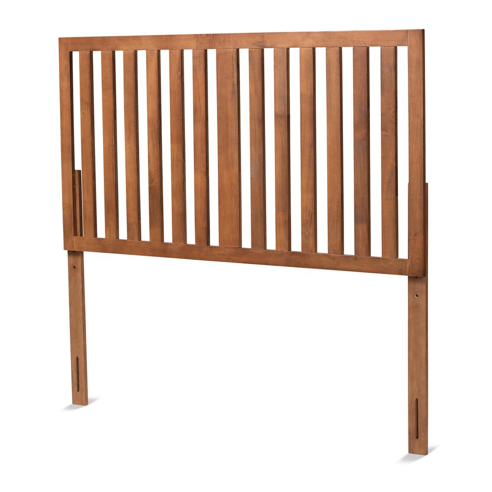 Oren Modern and Transitional Ash Walnut Finished Wood Full Size Headboard. Picture 9