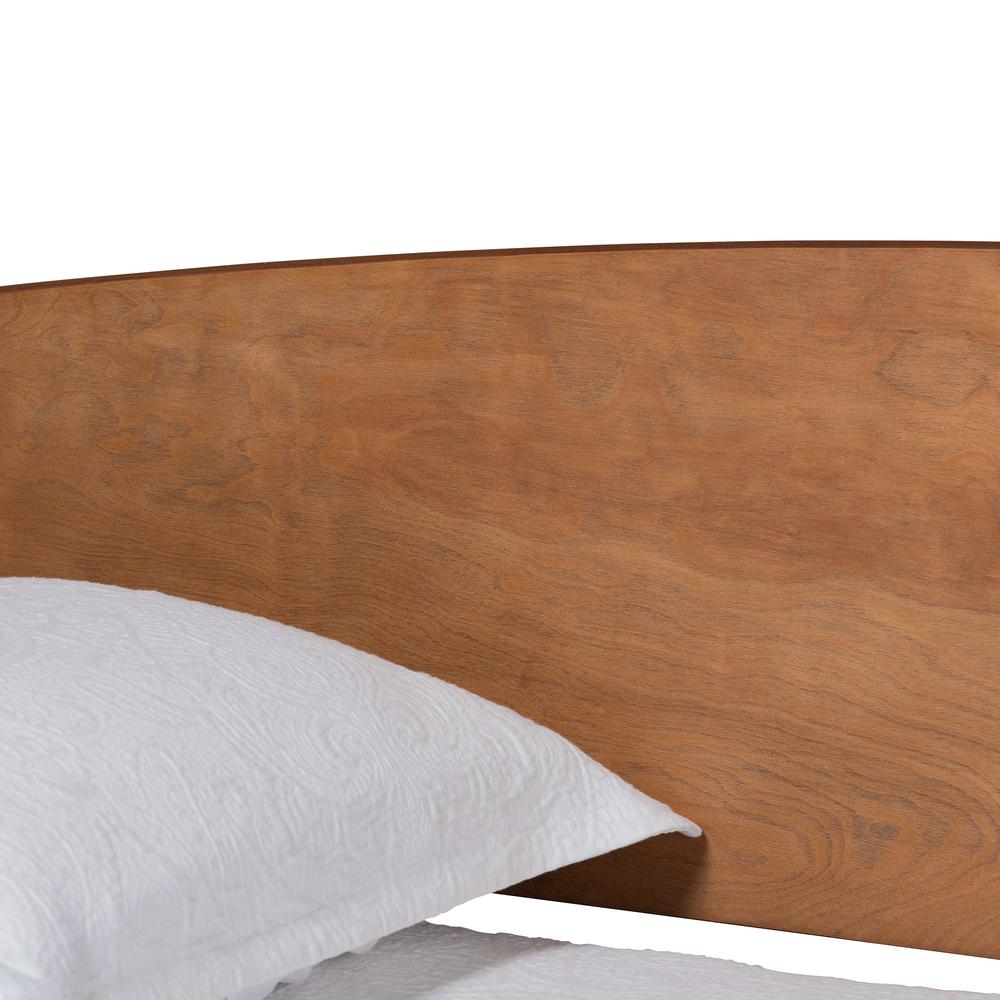 Baxton Studio Veles Mid-Century Modern Ash Walnut Finished Wood Full Size Daybed. Picture 12