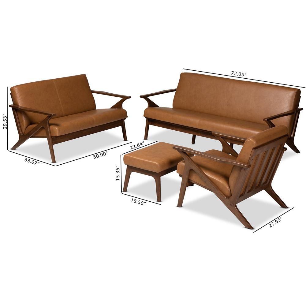 Leather Effect 4-Piece Living Room Set. Picture 20