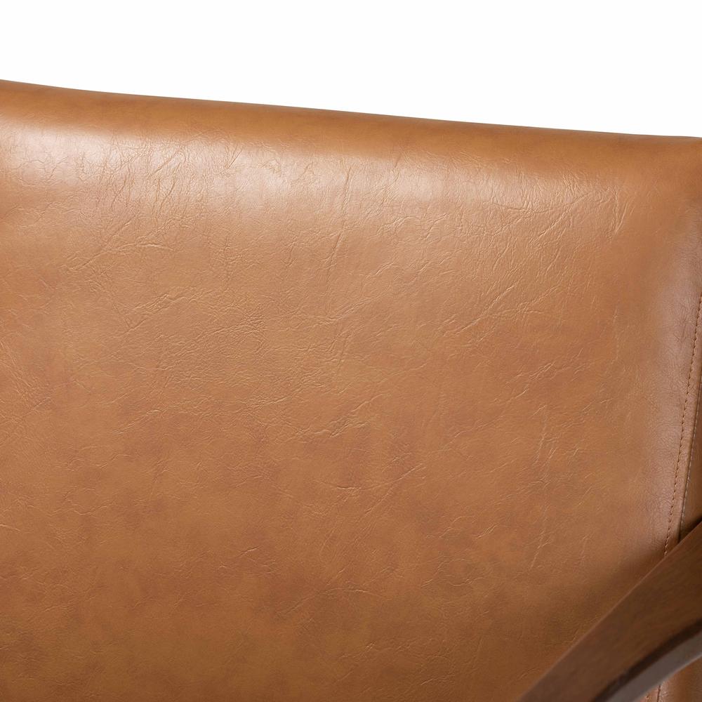 Leather Effect Lounge Chair. Picture 14