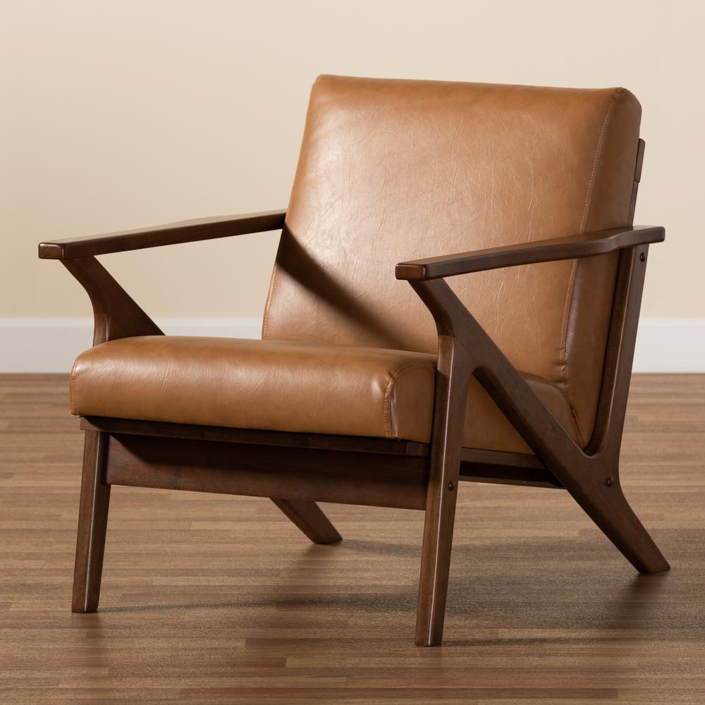 Leather Effect Lounge Chair. Picture 17