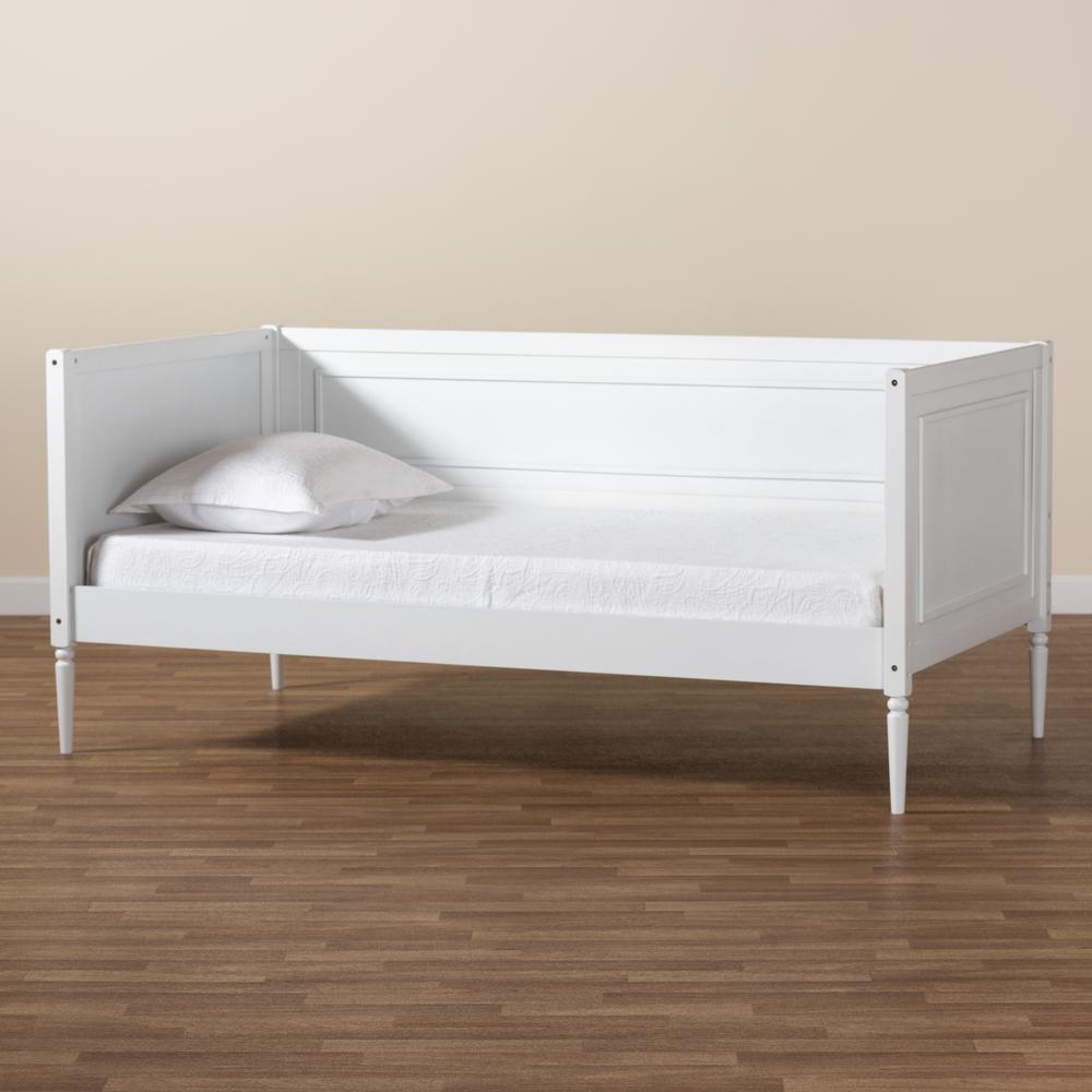 Baxton Studio Daniella Modern and Contemporary White Finished Wood Daybed. Picture 17