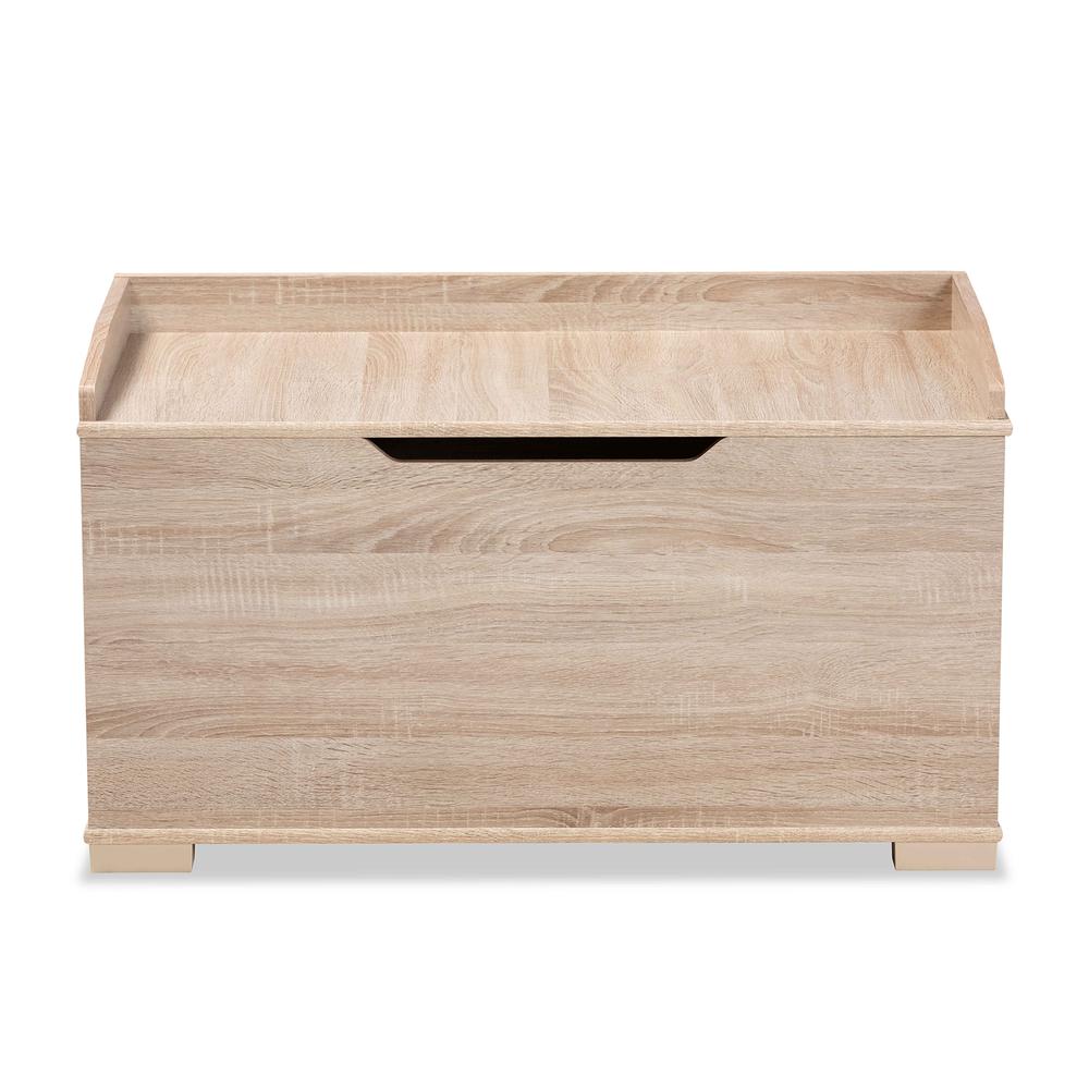 Mariam Modern and Contemporary Oak Finished Wood Cat Litter Box Cover House. Picture 17