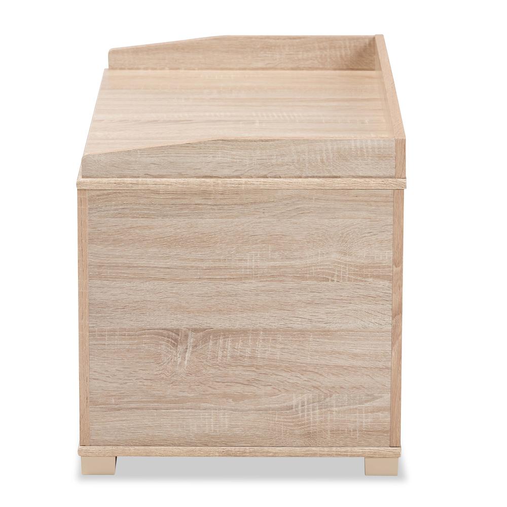 Mariam Modern and Contemporary Oak Finished Wood Cat Litter Box Cover House. Picture 20