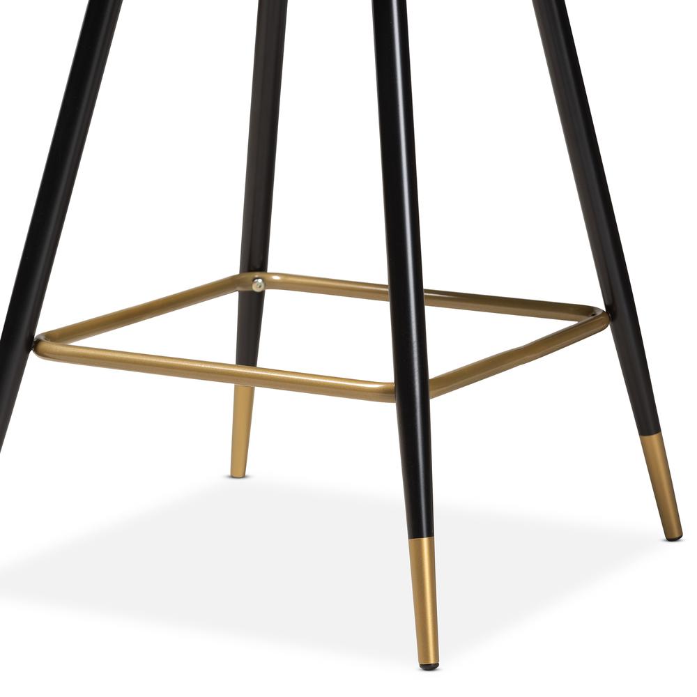 Gold Finished Metal 2-Piece Bar Stool Set. Picture 13