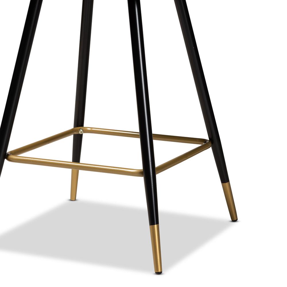 Gold Finished Metal 2-Piece Bar Stool Set. Picture 13