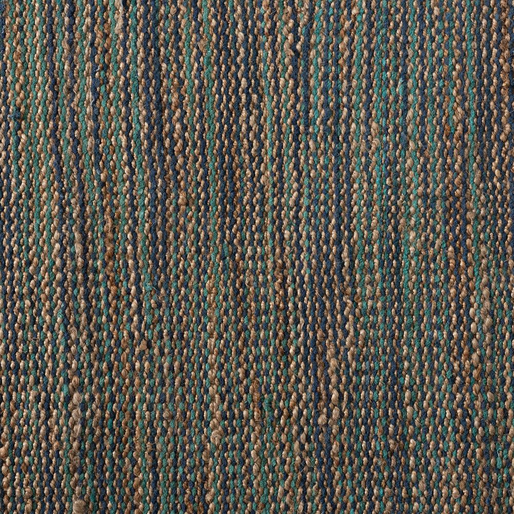 Baxton Studio Michigan Modern and Contemporary Blue Handwoven Hemp Blend Area Rug. Picture 6