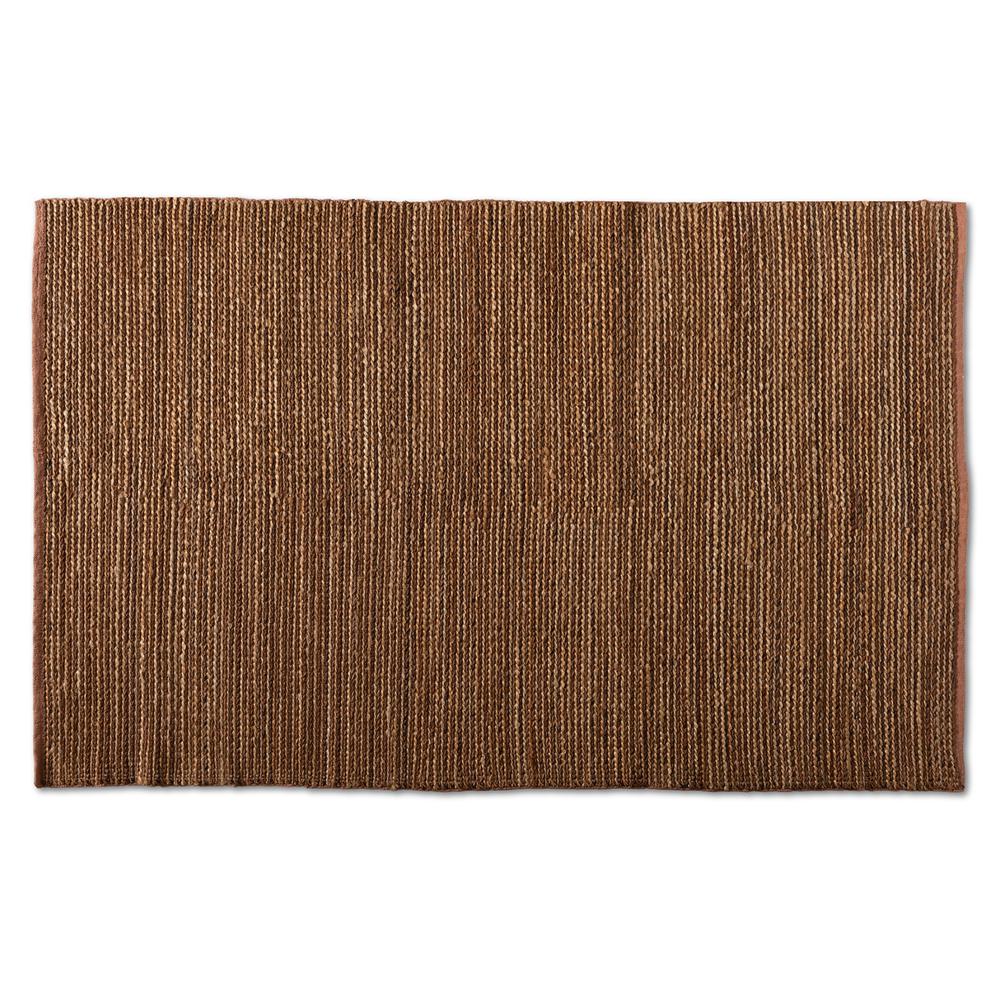 Zaguri Modern and Contemporary Natural Handwoven Leather Blend Area Rug. Picture 5