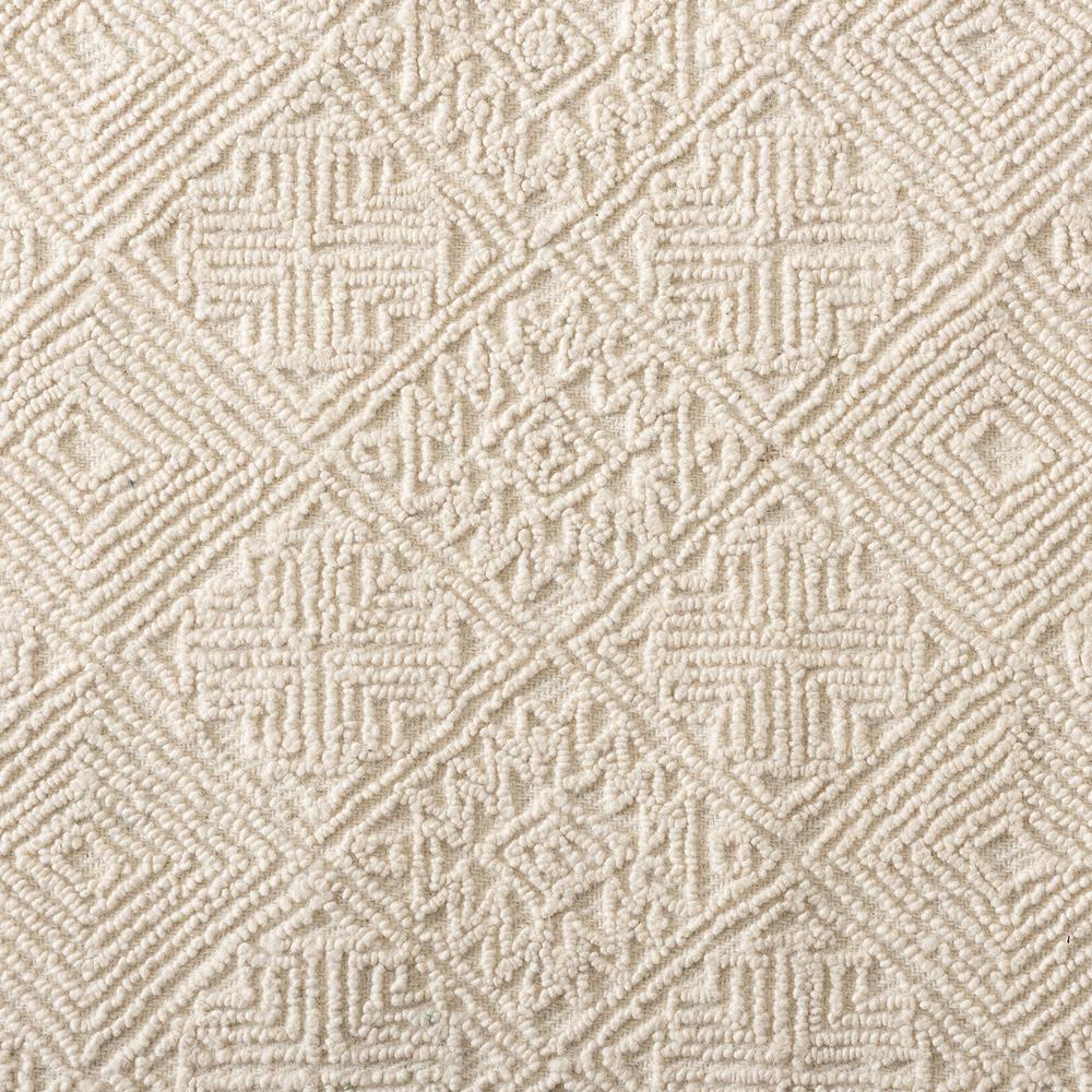 Baxton Studio Meltem Modern and Contemporary Ivory Handwoven Wool Area Rug. Picture 6