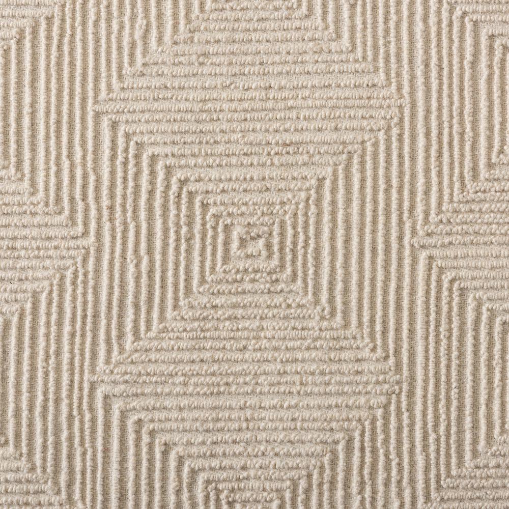Baxton Studio Sovanna Modern and Contemporary Ivory Hand-Tufted Wool Area Rug. Picture 6