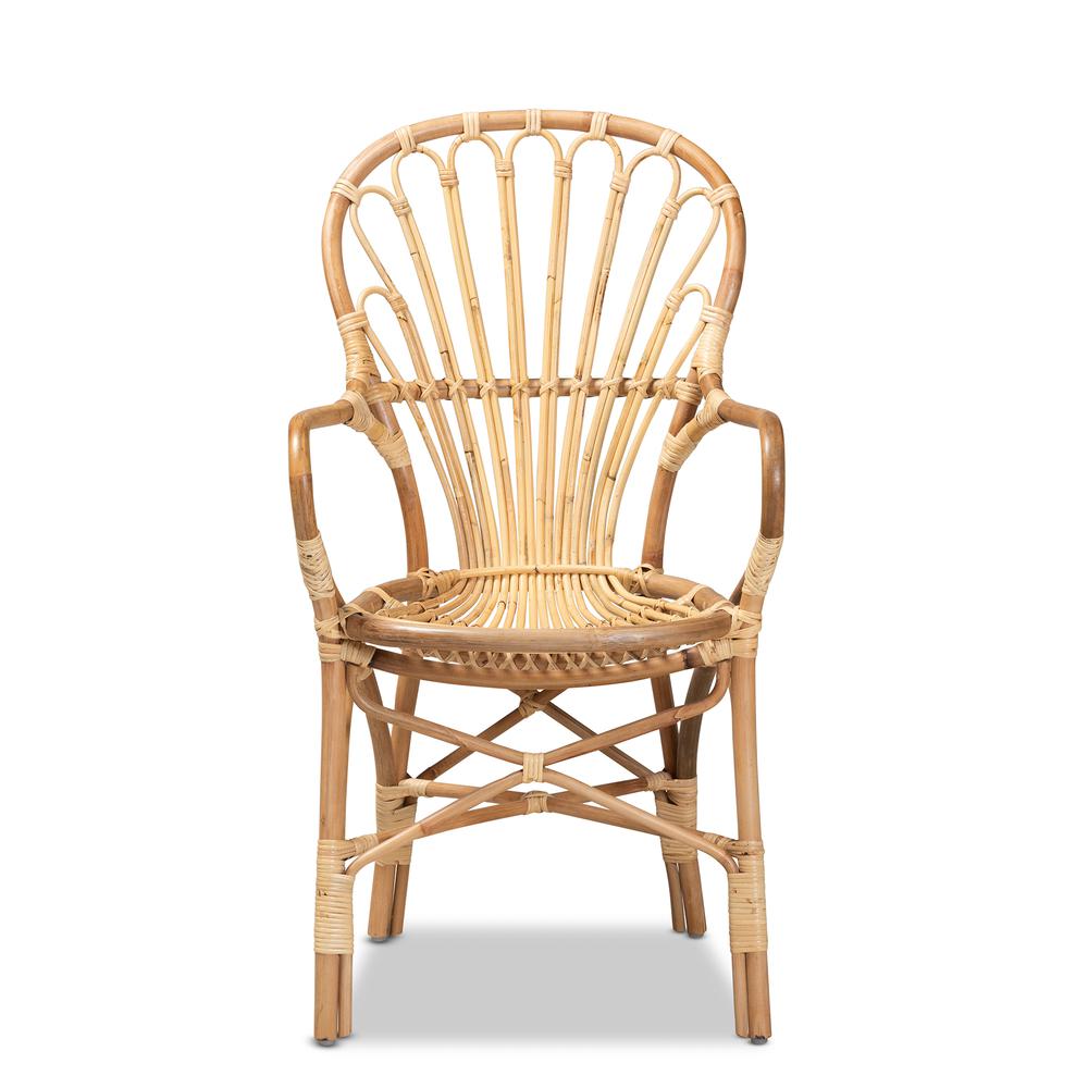Natural Finished Rattan Dining Chair. Picture 12