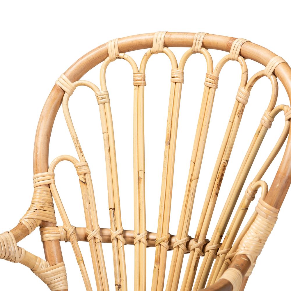 Natural Finished Rattan Dining Chair. Picture 15