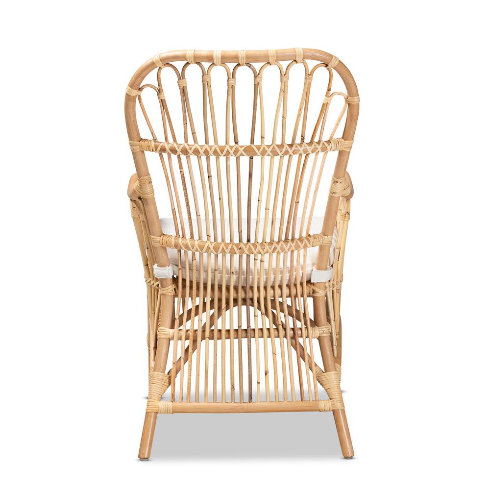 bali & pari Aya Modern and Contemporary Natural Finished Rattan Armchair. Picture 12