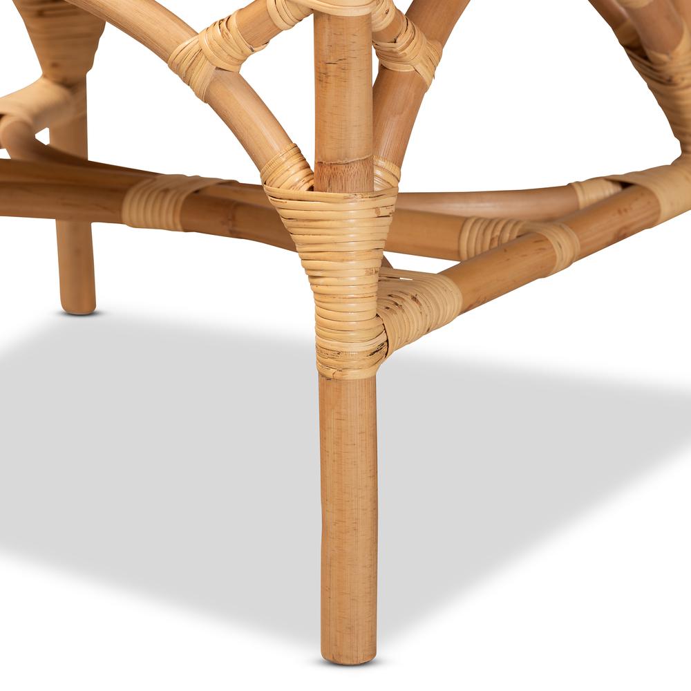 bali & pari Delta Modern and Contemporary Natural Finished Rattan Dining Chair. Picture 17