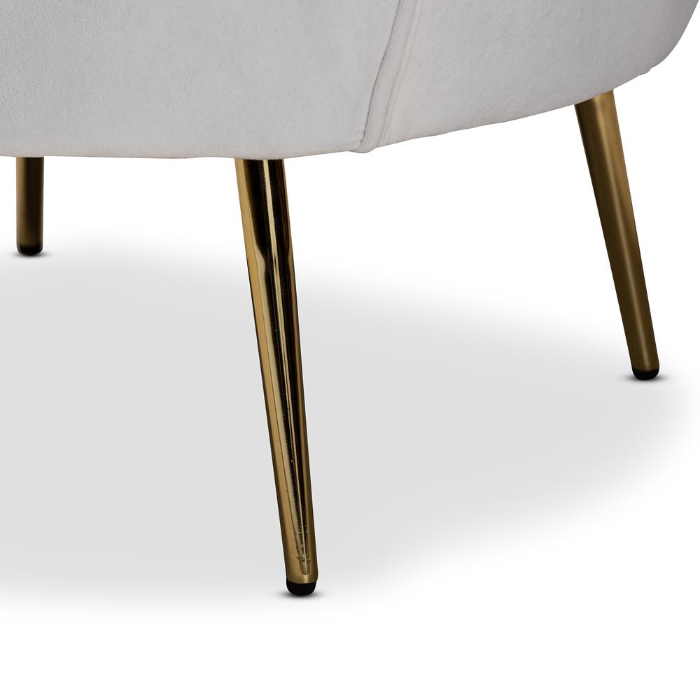 Gold Metal Finished Accent Chair. Picture 16