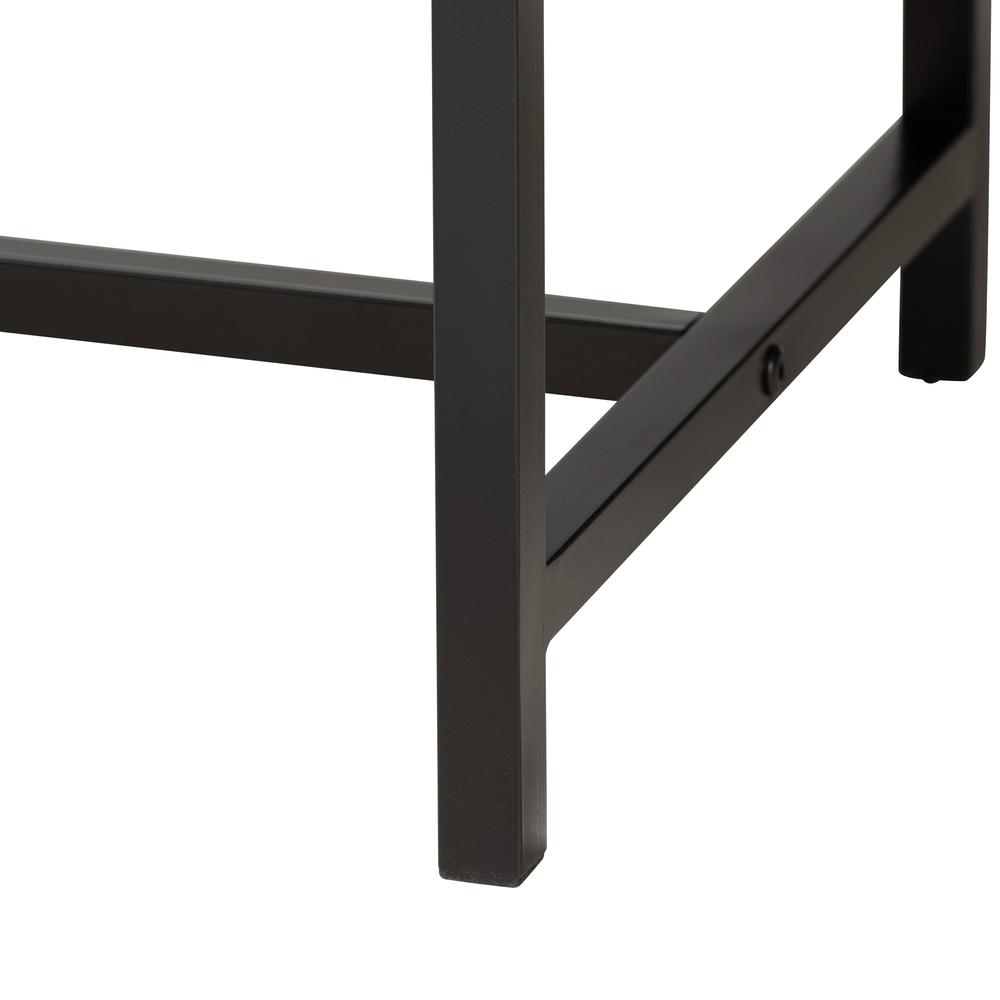 Black Metal 2-Drawer Console Table. Picture 16