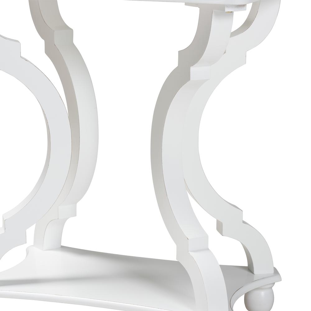 Baxton Studio Cianna Classic and Traditional White Wood End Table. Picture 13