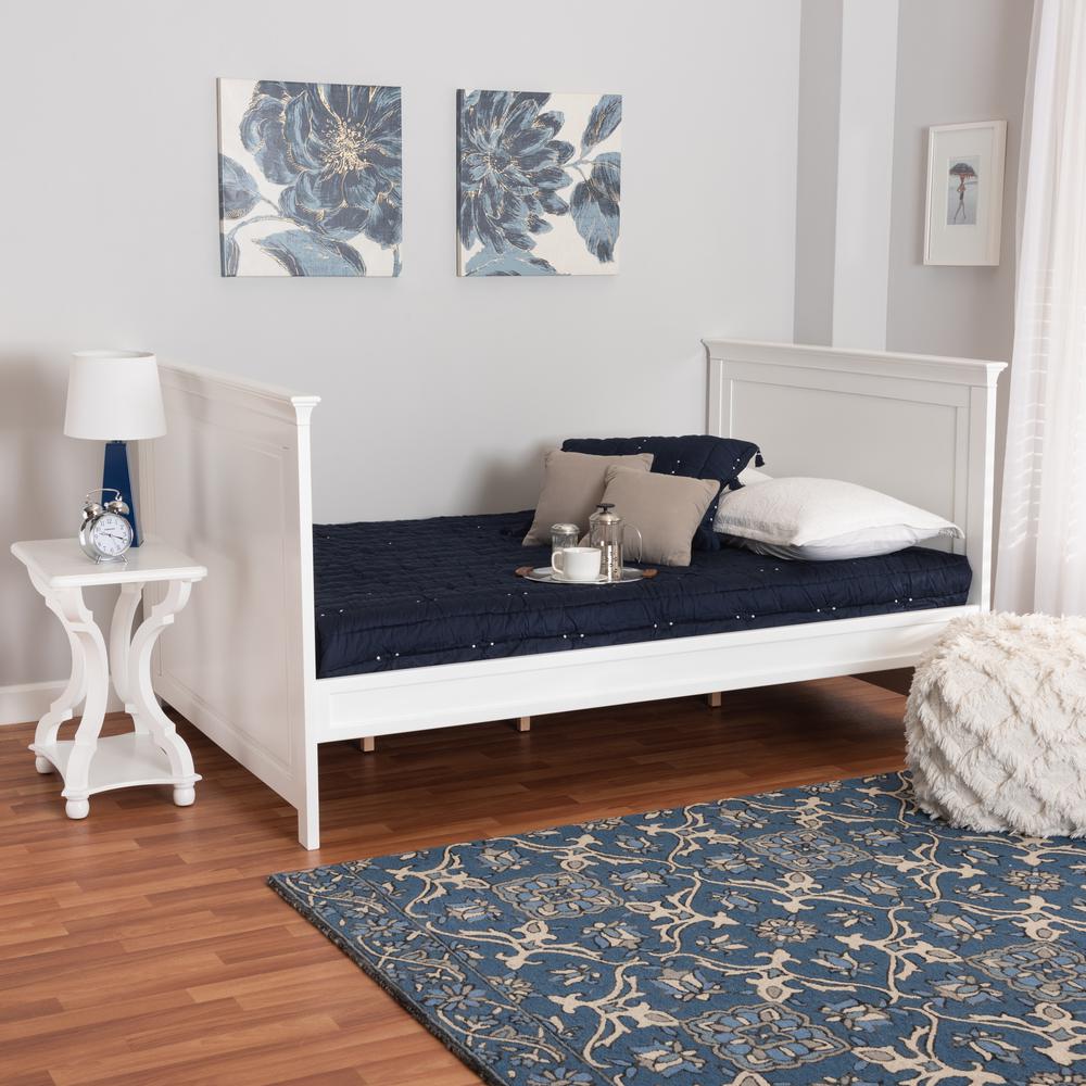 Baxton Studio Ceri Classic and Traditional White Finished Wood Twin Size Daybed. Picture 16