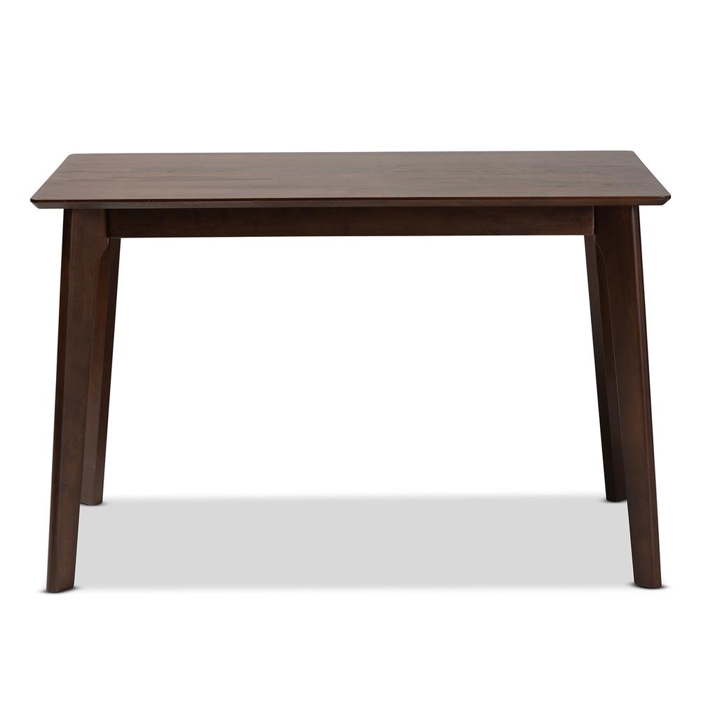 Seneca Modern and Contemporary Dark Brown Finished Wood Dining Table. Picture 11