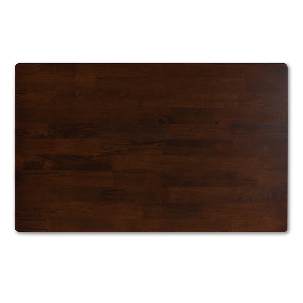 Seneca Modern and Contemporary Dark Brown Finished Wood Dining Table. Picture 14