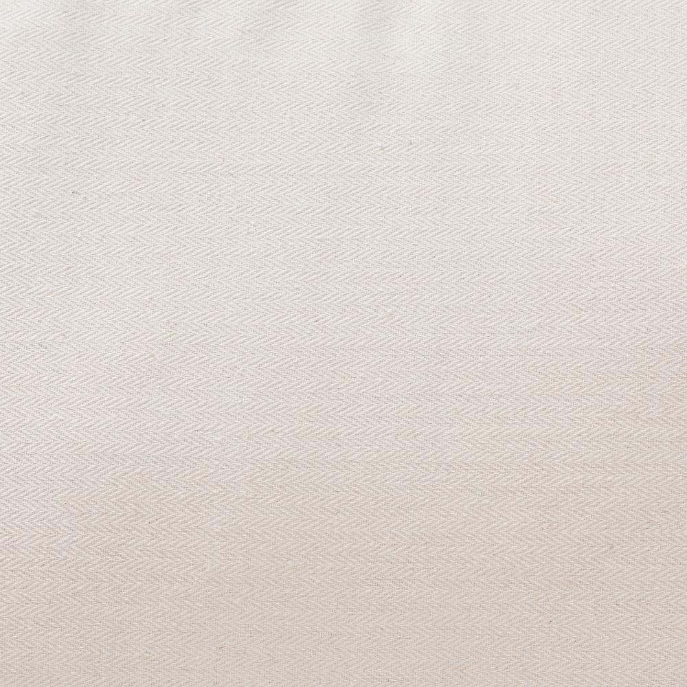 bali & pari Patsy Modern Bohemian White Fabric and Natural Brown Rattan Armchair. Picture 17