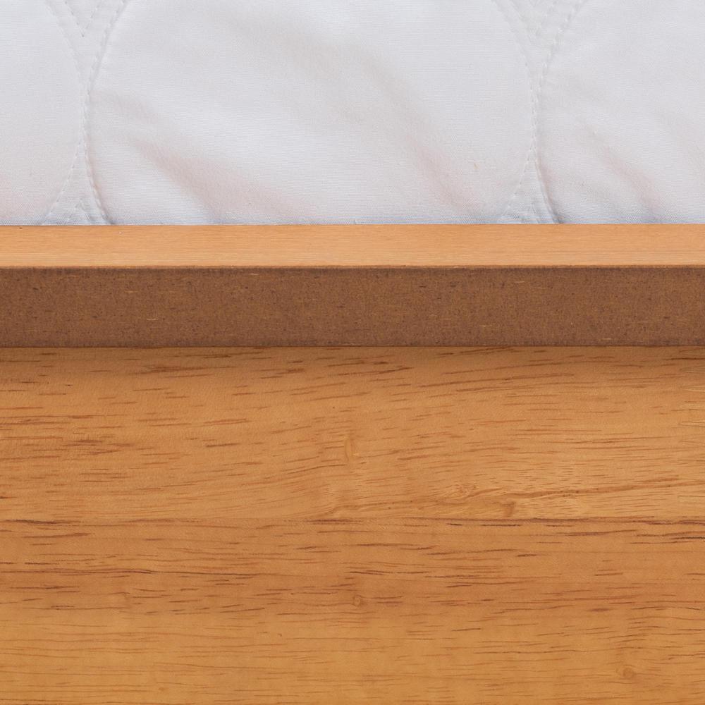 Efren Mid-Century Modern Honey Oak Finished Wood Full Size Bed Frame. Picture 15