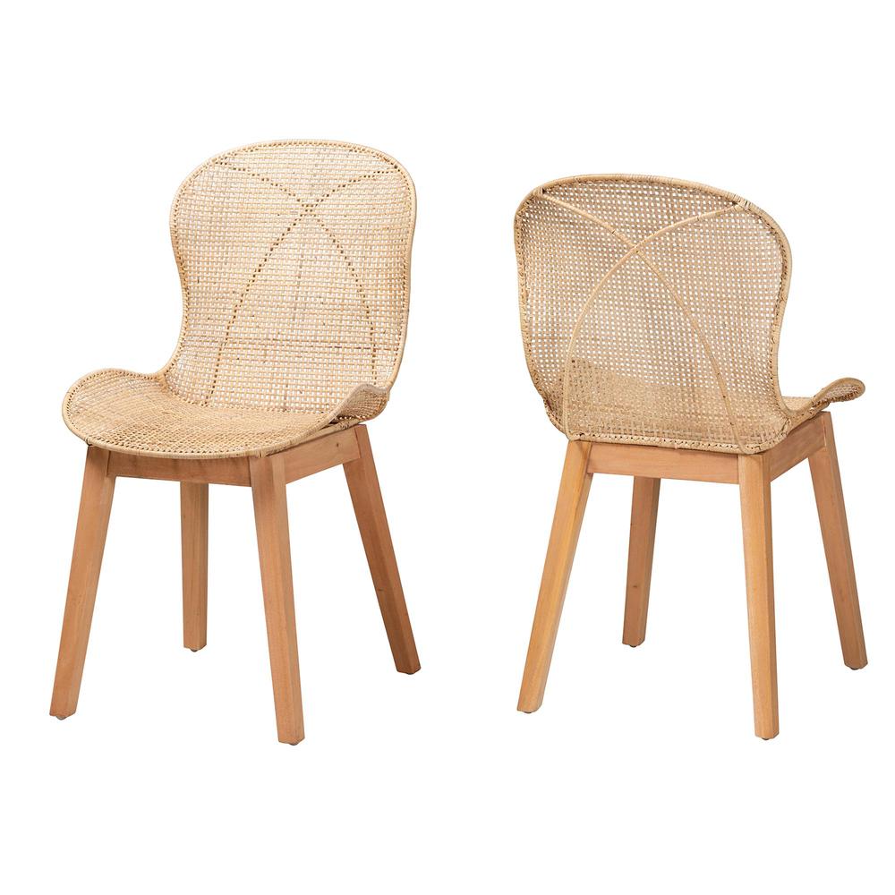 Rattan 2-Piece Dining Chair Set. Picture 10