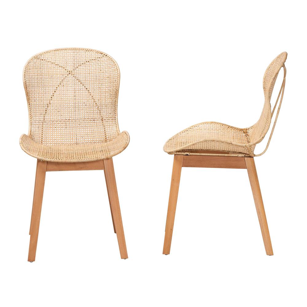 Rattan 2-Piece Dining Chair Set. Picture 12