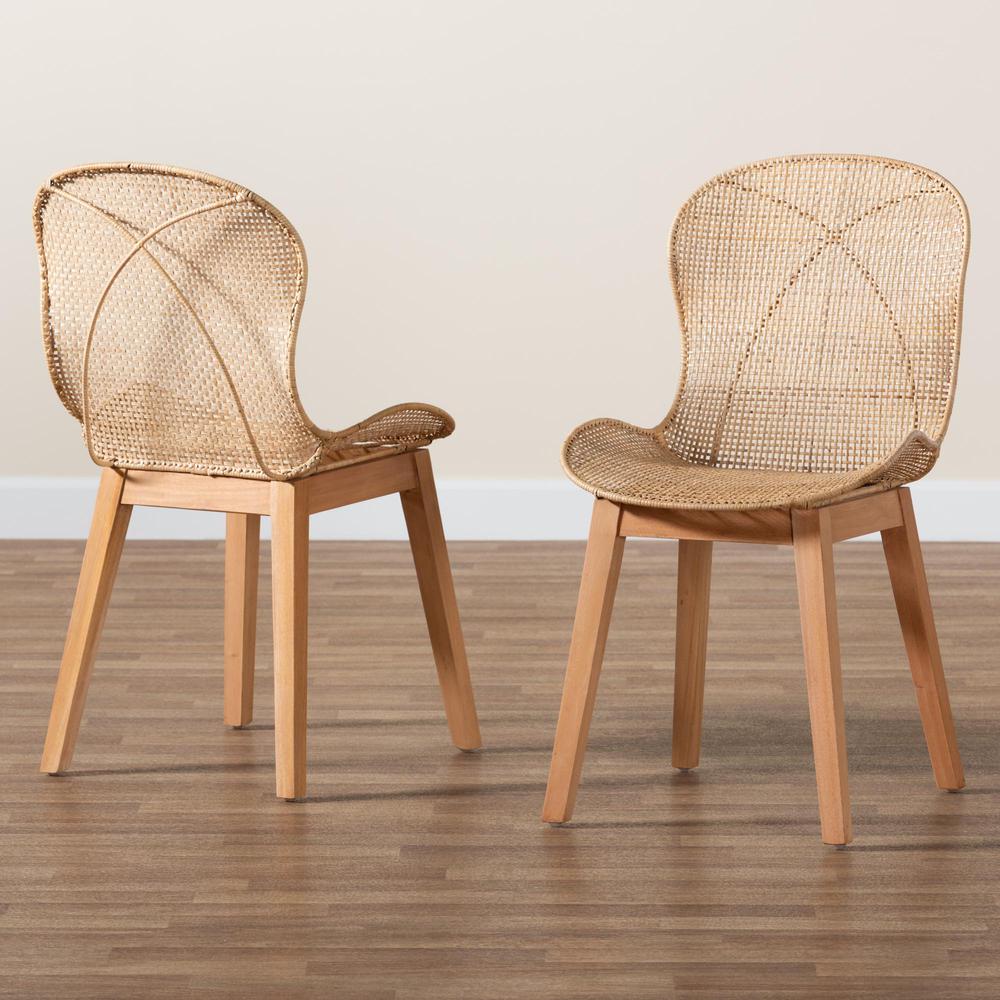 Rattan 2-Piece Dining Chair Set. Picture 17