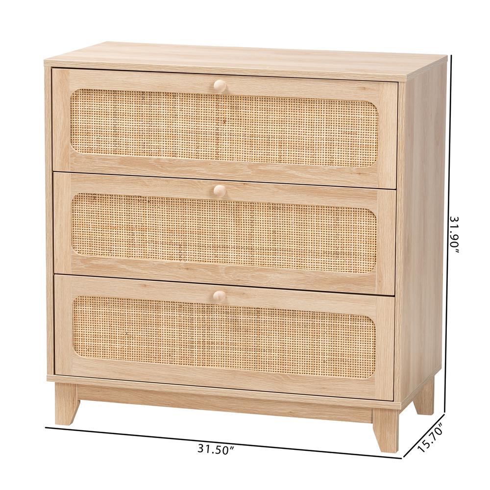 Natural Rattan 3-Drawer Storage Cabinet. Picture 20