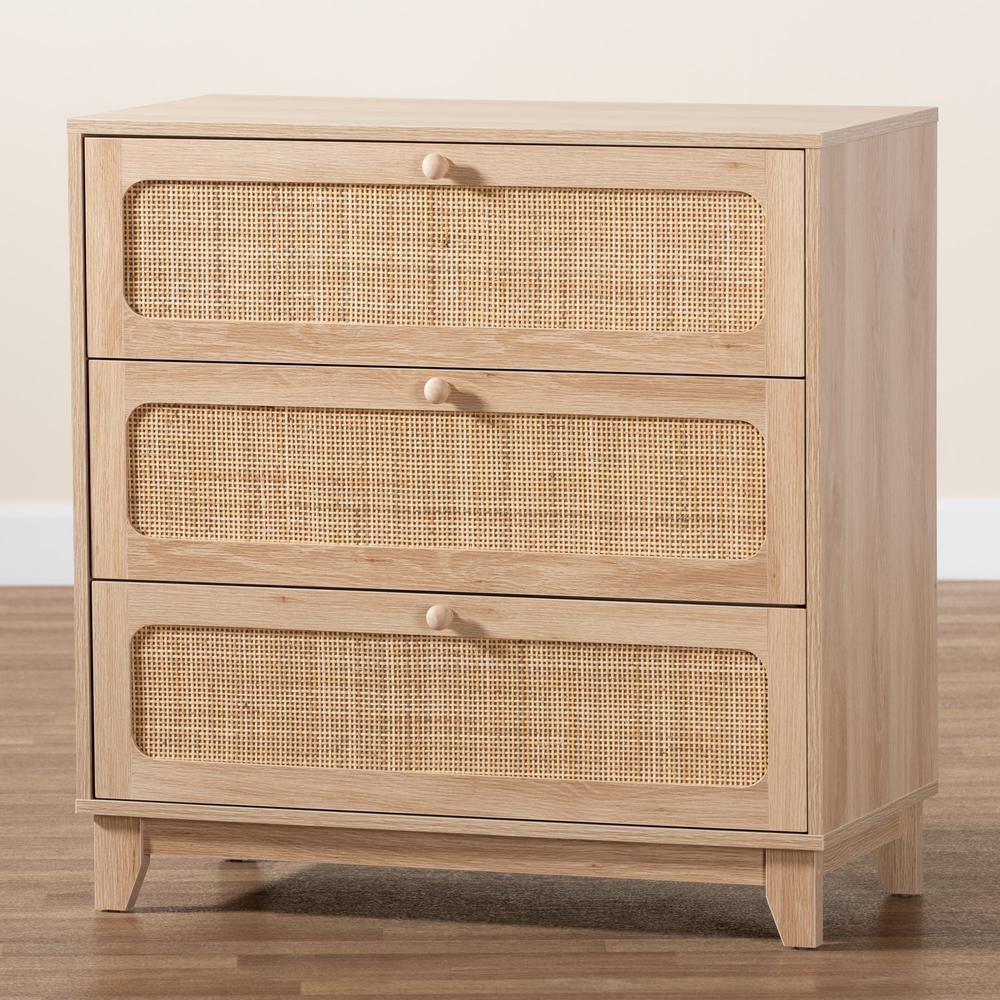 Natural Rattan 3-Drawer Storage Cabinet. Picture 19