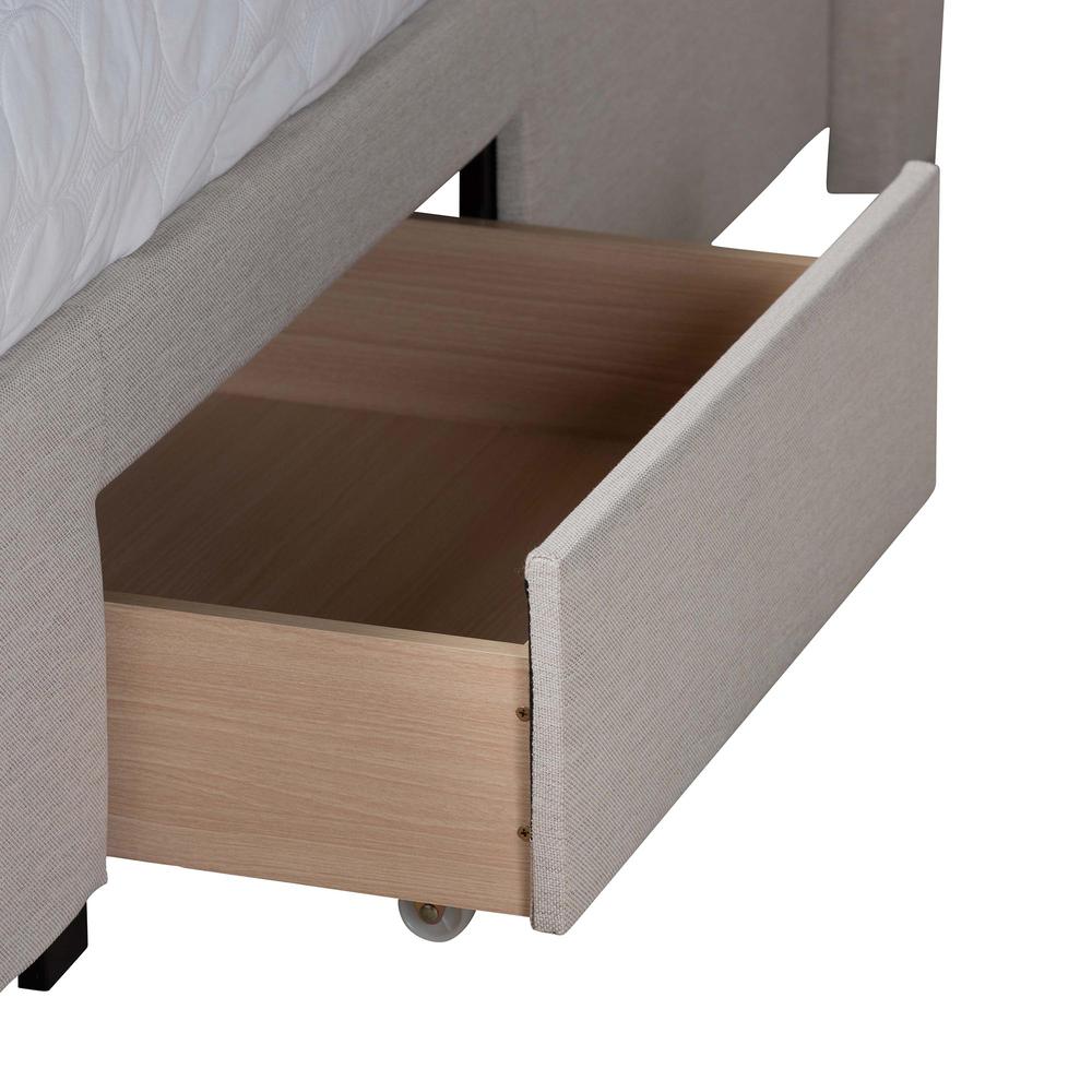 Dark Brown Finished Wood Full Size 3-Drawer Storage Platform Bed. Picture 16